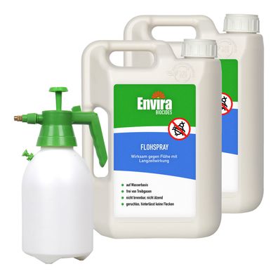 ENVIRA Flohspray 2 X 2L + 2L Drucksprüher