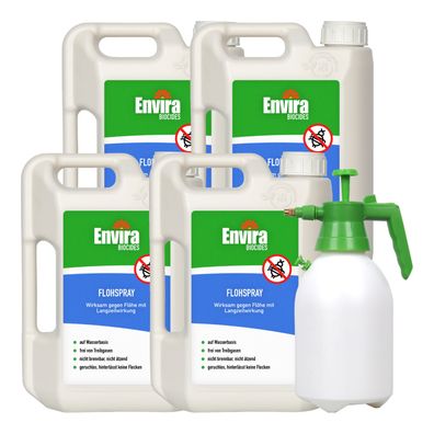 ENVIRA Flohspray 4 X 2L + 2L Drucksprüher