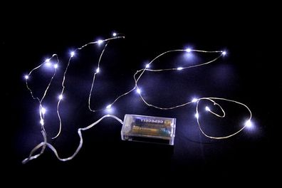 10 Stück Kupferdraht Weiss mit je 10 LEDs Lichterkette