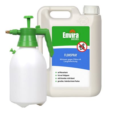 ENVIRA Flohspray 2L + 2L Drucksprüher