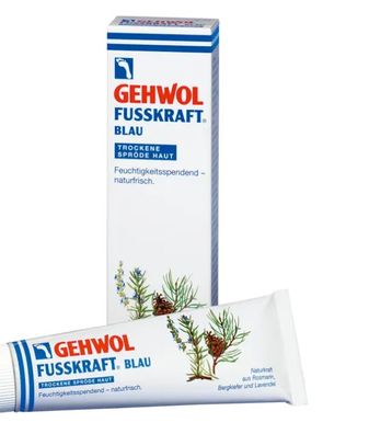 GEHWOL - Fusskraft Blau - 125 ml - tägliche Pflege für trockene, spröde Fußhaut
