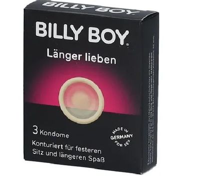 3 x -BILLY BOY Länger lieben - Transparente Kondome - Summer Sale ??
