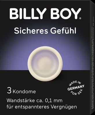 3 x -BILLY BOY Sicheres Gefühl - transparente Kondome Summer Sale ??
