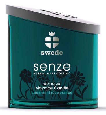 SENZE Massage Candle Soothing 150ml - spearmint rose orange - Summer Sale ??