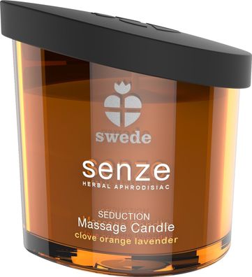 SENZE Massage Candle Seduction 50m - Gewürznelke Orange Lavendel - Massagekerze