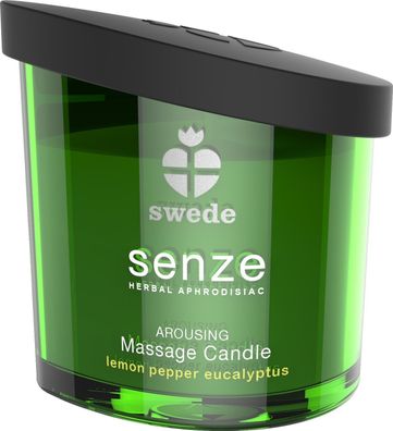 SENZE Massage Candle Arousing 50ml - Lemon Pfeffer Eucalyptus - Massagekerze