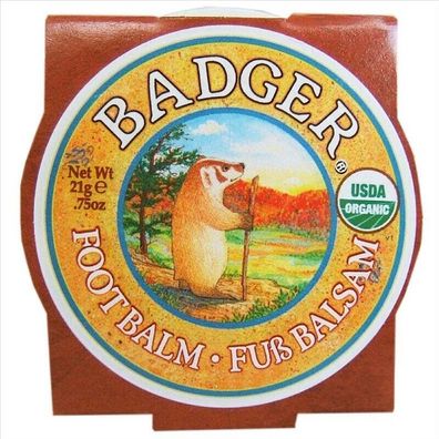 Badger Balm - Badger Foot Balm Fußbalsam - 21 g - USDA Certified Organic