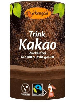 Birkengold - Trink-Kakao zuckerfrei 200 g - Xylit aus Birken- und Buchenrinde
