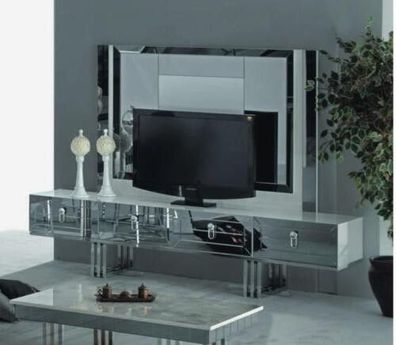Luxus tv Ständer Stilvolle Schrank Kommode Möbel Grau fernseher rtv Ständer
