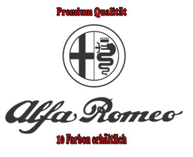 Alfa Romeo Auto Aufkleber Sticker Tuning Styling Bike Wunschfarbe (523)