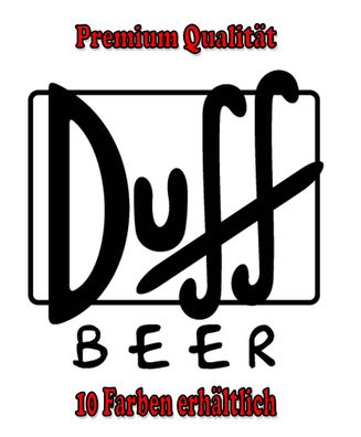 Duff Beer Auto Aufkleber Sticker Tuning Styling Bike Wunschfarbe (519)