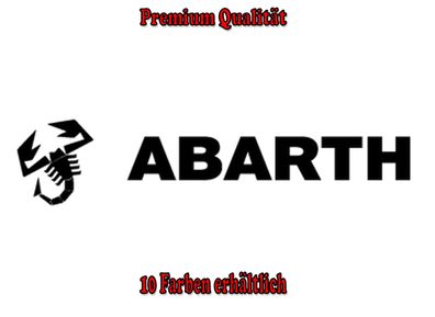 Abarth Auto Aufkleber Sticker Tuning Styling Bike Wunschfarbe (516)