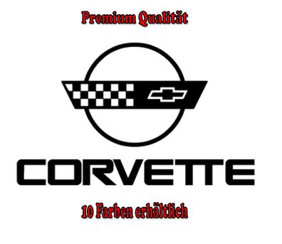 Corvette Auto Aufkleber Sticker Tuning Styling Bike Wunschfarbe (592)