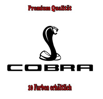 Cobra Auto Aufkleber Sticker Tuning Styling Bike Wunschfarbe (585)