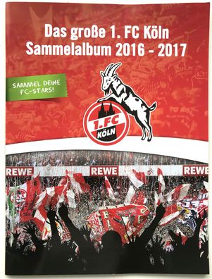 Sammelalbum 1. FC Köln -2016/17 Album komplett beklebt , sehr guter Zustand REWE
