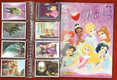 Disney: I Love Princess (2010) Stickeralbum + kompletter Satz , Panini