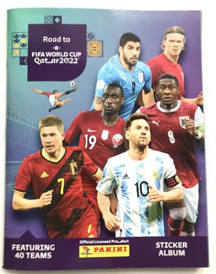 Road to WM 2022 - Album komplett beklebt , sehr guter Zustand , Panini , lesen