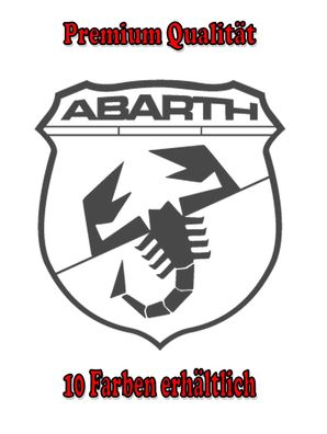 Abarth Auto Aufkleber Sticker Tuning Styling Bike Wunschfarbe (607)
