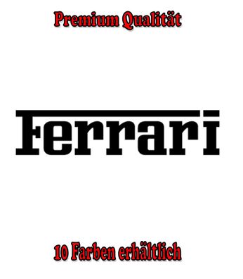 Ferrari Auto Aufkleber Sticker Tuning Styling Fun Bike Wunschfarbe (278)
