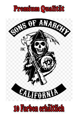 Sons of Anarchy Californi Aufkleber Sticker Tuning Styling Fun Bike Wunschfarbe (022)