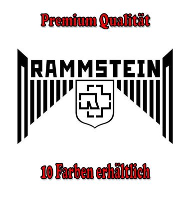 Rammstein Equilizer Auto Aufkleber Sticker Tuning Styling Bike Wunschfarbe (005)