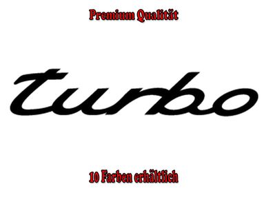 Turbo Schriftzug Auto Aufkleber Sticker Tuning Styling Fun Bike Wunschfarbe (139)
