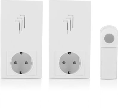 Byron Einsteck-Türklingelset Wireless Doorbell Duo Pack weiß