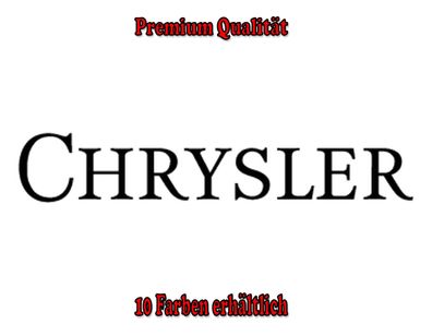 Chrysler Auto Aufkleber Sticker Tuning Styling Fun Bike Wunschfarbe (309)