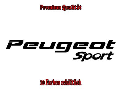Peugeot Sport Auto Aufkleber Sticker Tuning Styling Fun Bike Wunschfarbe (301)