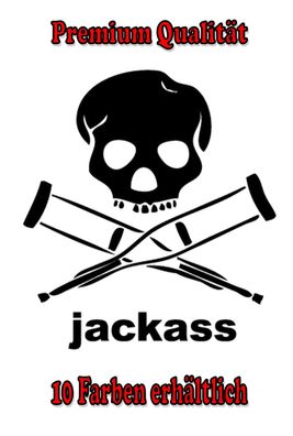 Jackass Auto Aufkleber Sticker Tuning Styling Fun Bike Wunschfarbe (277)