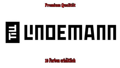 Rammstein Lindemann Auto Aufkleber Sticker Tuning Styling Fun Bike Wunschfarbe (631)