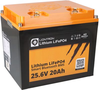 Liontron LiFePO4 Akku 25,6V 20Ah LX Smart BMS mit Bluetooth