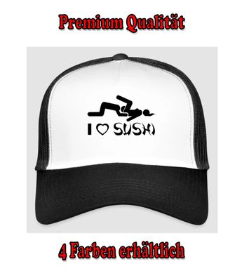 I Love Sushi Cap Kappe Bedruckt Fun 4 Farben erhältlich (036)