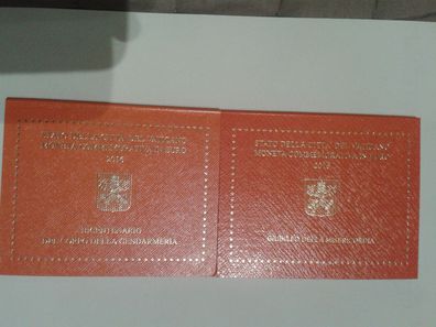 Original 2 x 2 euro 2016 Vatikan Gendarmerie und Barmherzigkeit im Folder