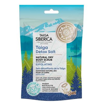 Taiga Siberica. Natural Dry body scrub Exfoliating, 250 g