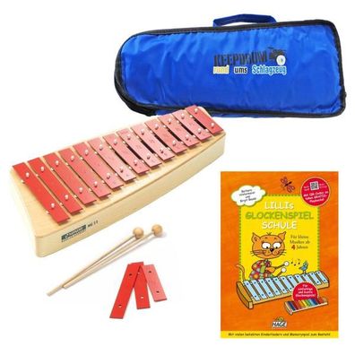 Sonor NG-11 Glockenspiel mit Lehrbuch und Tasche