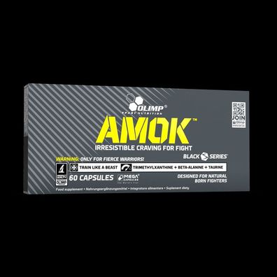 Olimp AMOK - 2 x 60 Kapseln Pre Workout Trainingsbooster