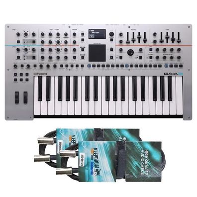 Roland Gaia 2 Synthesizer mit 2x MIDI-Kabel
