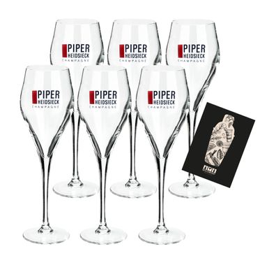 Piper Heidsieck 6x Champagner Gläser 6er Set