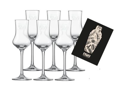 6x Sutterer 1799 Grappa Gläser 0,1l Nosing Glas Tasting 6 Stück