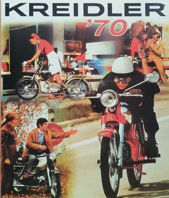 Blechschild Kreidler 70, Moped, Mokick, Mofa, Oldtimer
