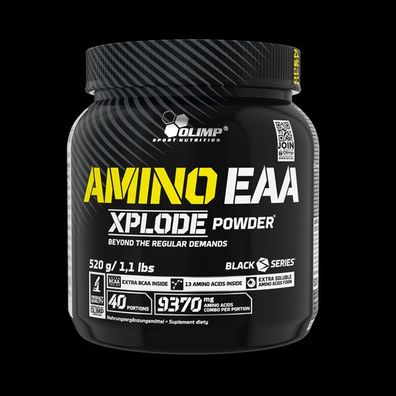 Olimp Amino EAA Xplode Powder 520 g + BCAA Glutamin Pulver Orange