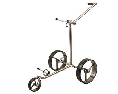Fasan matt®, Golf Trolley aus Edelstahl, zerlegbar und klappbar, in Titan-Optik