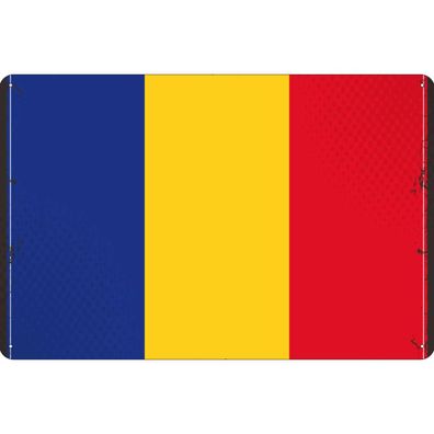 vianmo Blechschild Wandschild 20x30 cm Rumänien Fahne Flagge
