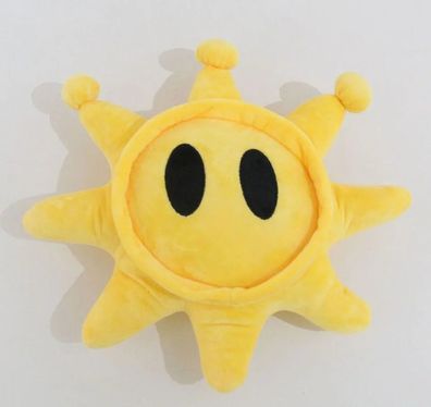Super Mario sunshine Sonne sun Stern Plüsch Figur Stofftier Kuscheltier 28 cm NEU