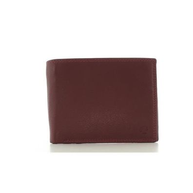 Prato Geldbörse Brieftasche Portemonnaie Leder - Farben: Rot