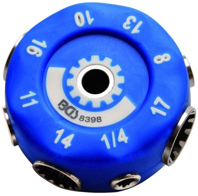 Multischrauber-Tool Gear-Lock , Sechskant und Torx , SW 8-17 , Torx E10-E22, Bit