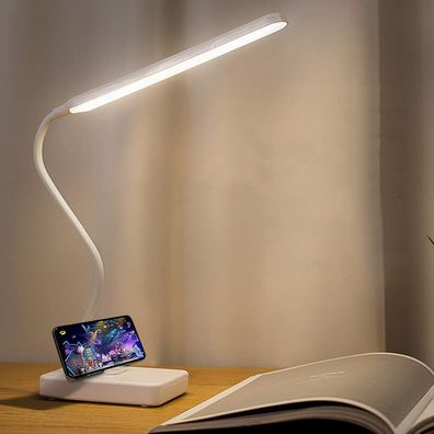 Kabellose LED-Schreibtischlampe - Dimmbar, tragbar, 3 Farben