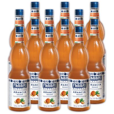 Food-United FABBRI Mixybar Orangensirup 12x1L PET Orangen-Fruchtsirup-Getränkesirup