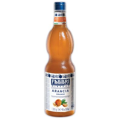 Food-United FABBRI Mixybar Orangensirup 1L PET Orangen-Fruchtsirup-Getränkesirup